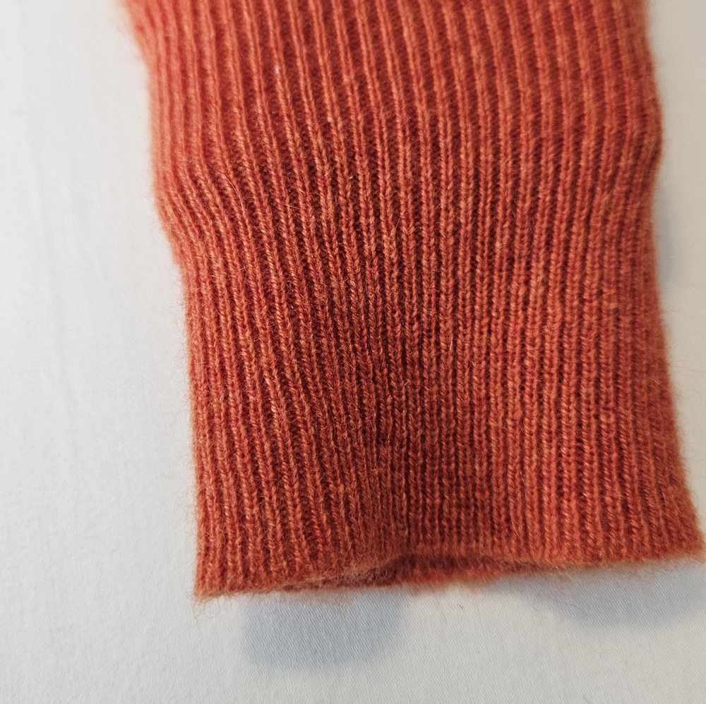 Lord & Taylor, XS, 100% Cashmere Orange Cardigan - Picture 8 of 13